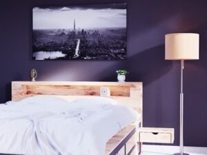 Bett aus Massiveichenholz für Schlafzimmer HUGON