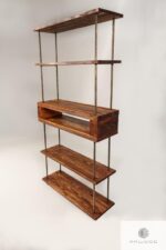 Industrieregal aus Massivholz ins Wohnzimmer HEGEL Möbelhersteller RaWood Premium Möbel