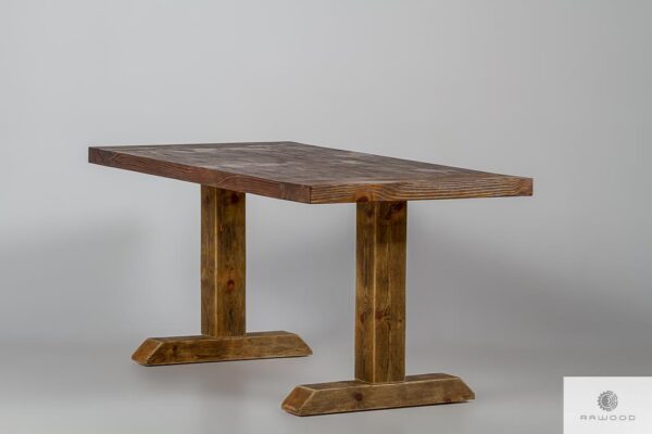 Holztisch aus Massivholz ins Esszimmer DREDD finden Sie uns auf https://www.facebook.com/RaWoodpl/