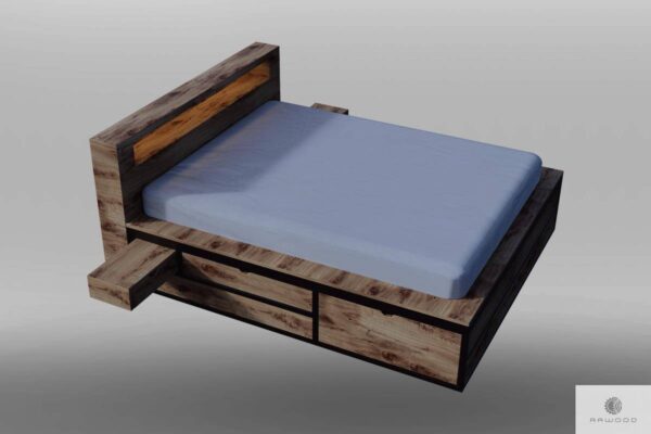 Bett aus Massiveichenholz für Schlafzimmer HUGON