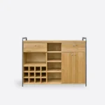 Industrieller Alkoholbar aus Holz