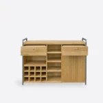 Industrieller Alkoholbar aus Holz