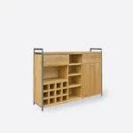 Industrieller Alkoholbar aus Holz