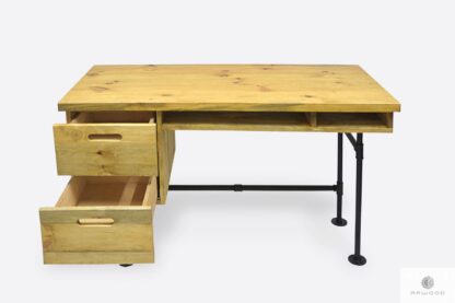 Holz Schreibtisch in industrielle Stil ins Arbeitzimmer DENAR