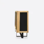 Dębowa komoda ze szkłem MOCCA