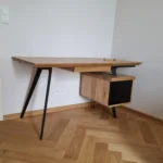 dębowe biurko industrialne VITA (2)(1)