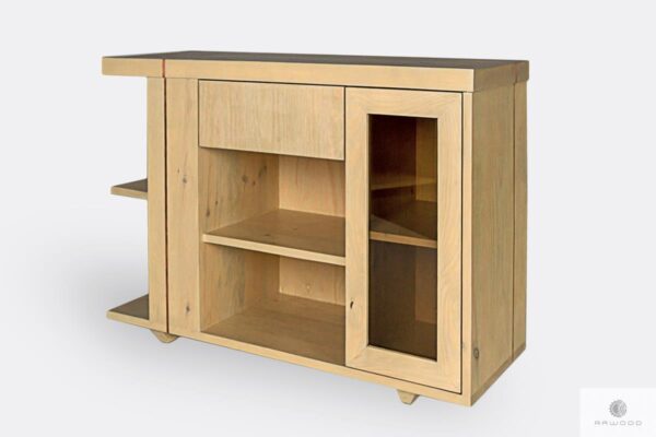 Designer Holz Kommode mit Regale und Schubladen ins Wohnzimmer COPPER