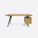 Biurko dębowe z drewnianymi szufladami VITA