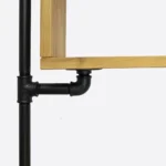 Dębowy regał na książki industrialny styl DENAR