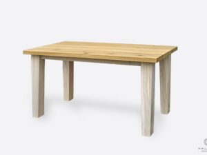 Drewniany stół na wymiar z dębowego drewna do salonu jadalni BIANCO