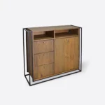 Industrial Kommode im Loft-Stil - altes Holz