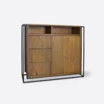 Industrial Kommode im Loft-Stil - altes Holz