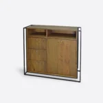 Industrial Kommode im Loft-Stil - altes Holz