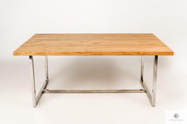 Industrielle Eiche Tisch aus Massivholz mit Metallbeine PASAT