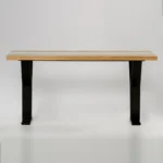 Stół z dębowego drewna stali szkła ARCO