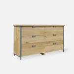 Komoda dębowa z uchwytami HUGON