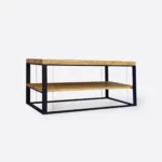 Industrialna ława dębowa do salonu IBSEN