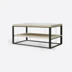 Industrialna ława dębowa do salonu IBSEN