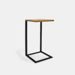 Loft-Helfer Beistelltisch aus Massivholz und Metall IBSEN