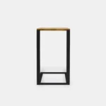 Loft-Helfer Beistelltisch aus Massivholz und Metall IBSEN