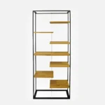 Regał industrialny z dębowymi półkami IBSEN