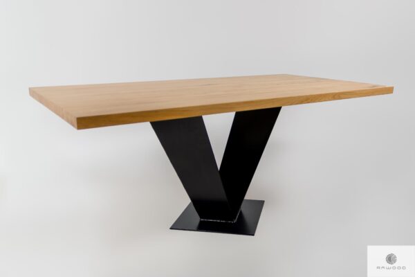 Tisch aus Holz und Metall auf Dimension ins Esszimmer TOSCA