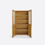 Kiefernholz-Vitrine im Industriestil DENAR