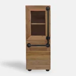 Vitrinensäule mit Metallgriff DENAR