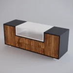 TV-Schrank aus Massivholz für den Fernseher BERGEN