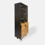 Drewniany słupek z półkami witryna GRAND