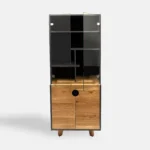 Drewniany słupek z półkami witryna GRAND