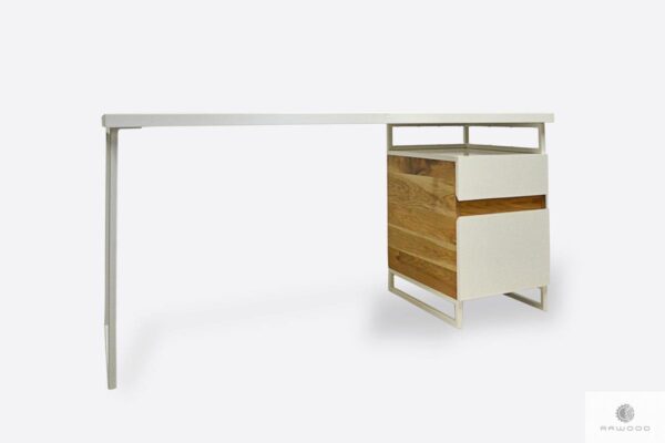 Weiß Eiche Schreibtisch mit Schublade Schrank ins Arbeitzimmer DORIS