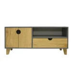 Elegancka szafka pod telewizor z drewna dębowego GRAND