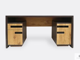 Modern Eiche Schreibtisch aus Massivholz für Büro LAGOS