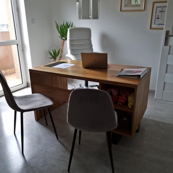 Biurko dębowe nowoczesne biurko drewniane gabinetowe solidne biurko do biura na zamówienie MOCCA Producent RaWood