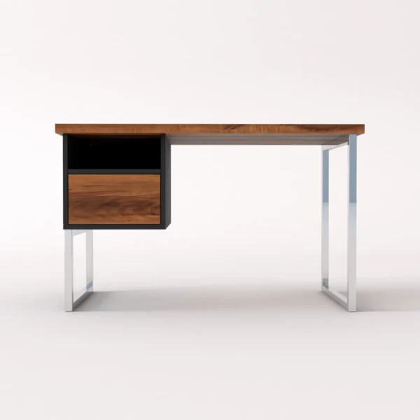 Schreibtisch mit Massivholzplatte NESCA II