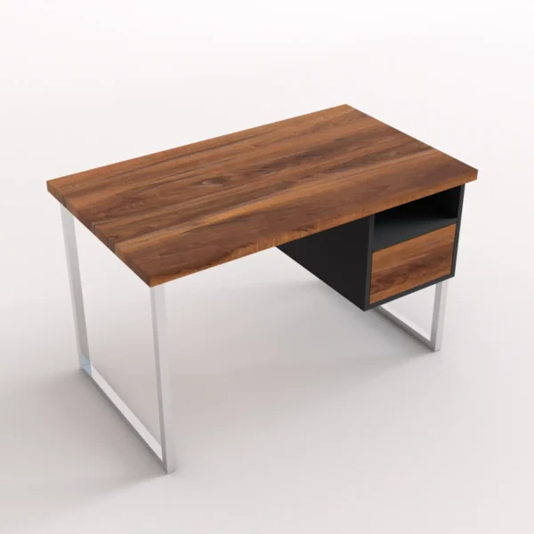 Schreibtisch mit Massivholzplatte NESCA II