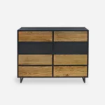 Komoda nowoczesna NESCA II - stal czarna