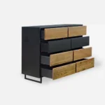 Komoda nowoczesna NESCA II - stal czarna