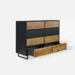 Elegante Massivholzkommode für das Wohnzimmer NESCA II – Bild 9