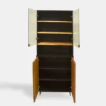 Moderne Holzvitrine mit Glas für das Wohnzimmer NESCA II