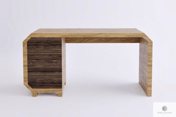 Design Holzschreibtisch mit Schubladen ins Büro OMNIS