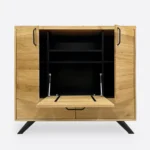 Eichenholzkommode im Industrial-Stil JORGEN