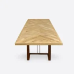 Stół z dostawkami blat jodełka MERIDIAN