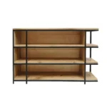 Loft-Eichenregal für Wohnzimmer oder Arbeitsbüro HUGON