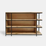 Loft-Eichenregal für Wohnzimmer oder Arbeitsbüro HUGON