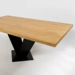 Blat dębowy surowy - krawędź prosta