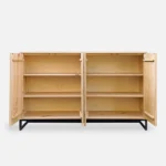 dębowa komoda z metalową podstawą MERIS I (1)