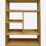 Eichenholz-Bücherregal für Wohnzimmer oder Arbeitsbüro DAVOS