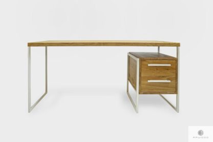 Modern Eiche Schreibtisch mit Schubladen ins Arbeitzimmer GERDA